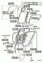 REAR DOOR PANEL & GLASS 1