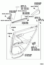 REAR DOOR PANEL & GLASS 2