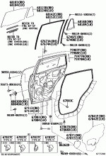 REAR DOOR PANEL & GLASS 2