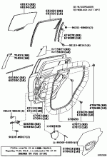 REAR DOOR PANEL & GLASS 1