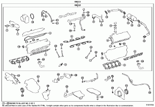 ENGINE OVERHAUL GASKET KIT 1