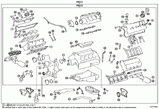 ENGINE OVERHAUL GASKET KIT 1