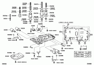 VALVE BODY & OIL STRAINER (ATM) 1