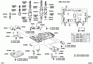 VALVE BODY & OIL STRAINER (ATM) 1