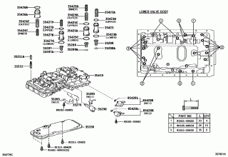 VALVE BODY & OIL STRAINER (ATM) 1