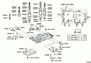 VALVE BODY & OIL STRAINER (ATM) 1