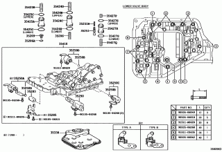 VALVE BODY & OIL STRAINER (ATM) 1