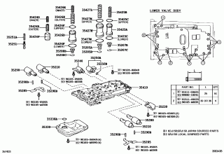 VALVE BODY & OIL STRAINER (ATM) 1