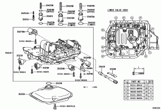 VALVE BODY & OIL STRAINER (ATM) 1