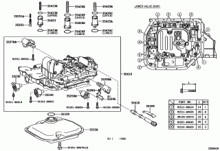 VALVE BODY & OIL STRAINER (ATM) 1