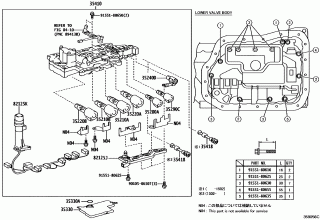 VALVE BODY & OIL STRAINER (ATM) 1