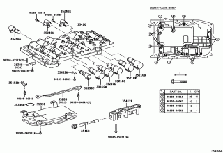 VALVE BODY & OIL STRAINER (ATM) 1