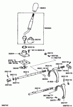 TRANSFER LEVER & SHIFT ROD 1