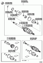 REAR AXLE SHAFT & HUB 2