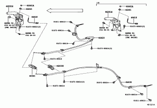 PARKING BRAKE & CABLE 2