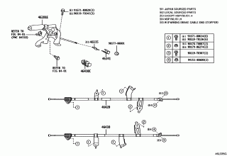 PARKING BRAKE & CABLE 2