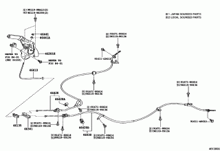 PARKING BRAKE & CABLE 1