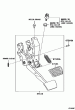 BRAKE PEDAL & BRACKET 1