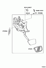 BRAKE PEDAL & BRACKET 1