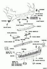 REAR BUMPER & BUMPER STAY 1