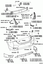 REAR BUMPER & BUMPER STAY 1