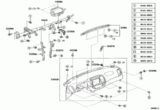 INSTRUMENT PANEL & GLOVE COMPARTMENT 1