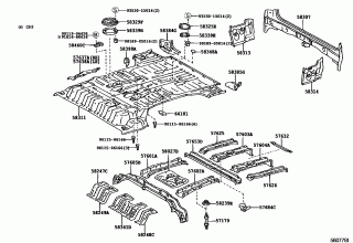 REAR FLOOR PANEL & REAR FLOOR MEMBER 1