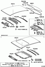 ROOF PANEL & BACK WINDOW GLASS 1