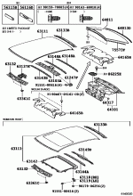 ROOF PANEL & BACK WINDOW GLASS 1