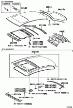 ROOF PANEL & BACK WINDOW GLASS 1