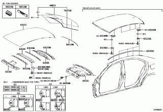 ROOF PANEL & BACK WINDOW GLASS 1