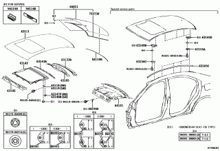 ROOF PANEL & BACK WINDOW GLASS 2