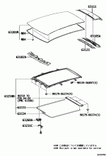 ROOF PANEL & BACK WINDOW GLASS 1