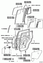 REAR DOOR PANEL & GLASS 1