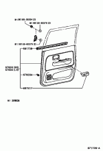 REAR DOOR PANEL & GLASS 1