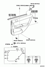 REAR DOOR PANEL & GLASS 1