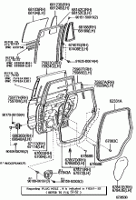 REAR DOOR PANEL & GLASS 1