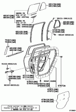 REAR DOOR PANEL & GLASS 1