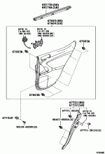 REAR DOOR PANEL & GLASS 2