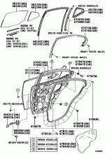 REAR DOOR PANEL & GLASS 1