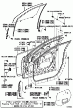 FRONT DOOR PANEL & GLASS 1