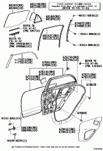 REAR DOOR PANEL & GLASS 1