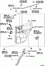 REAR DOOR PANEL & GLASS 1