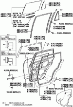 REAR DOOR PANEL & GLASS 1