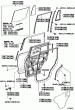 REAR DOOR PANEL & GLASS 1