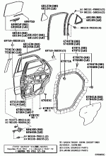 REAR DOOR PANEL & GLASS 1