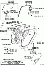 REAR DOOR PANEL & GLASS 1