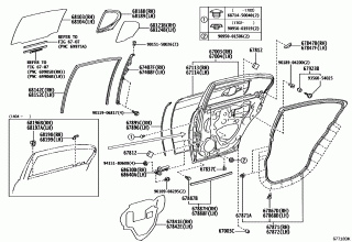 REAR DOOR PANEL & GLASS 1