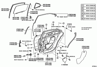 REAR DOOR PANEL & GLASS 1