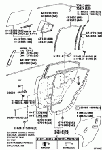 REAR DOOR PANEL & GLASS 1